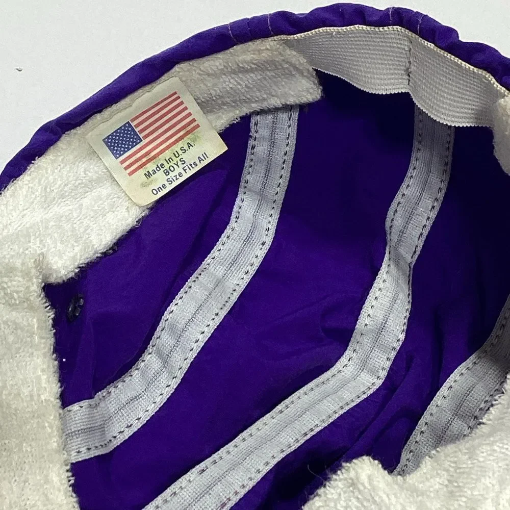 Vintage REI Purple and Teal Nylon Athletic Hat Boys Made In USA